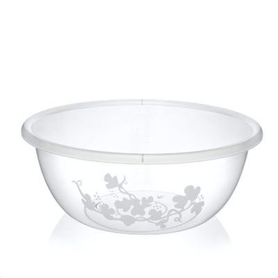 Таз "Изобилие" 8 л мерный прозрачный с крышкой цвет в ассортименте