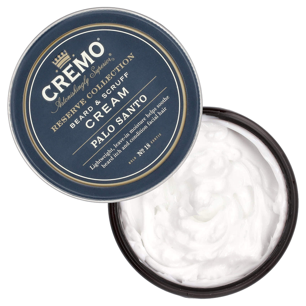 Cremo, Reserve Collection, крем для бороды и завитков, пало санто, 113 г (4 унции)