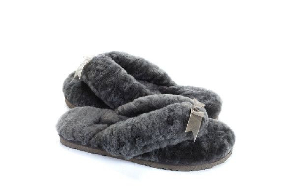 UGG Fluff Flip Flop II Grey