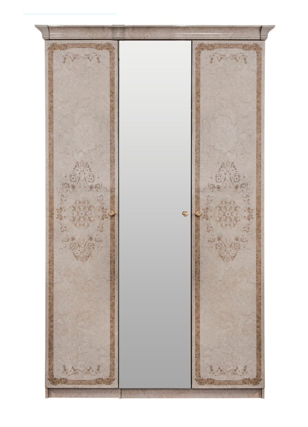Патрисия (Эра) Шкаф трехдверный (крем)