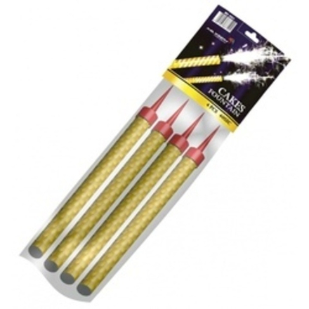 Тортовые свечи "FONTANNA TORTOWA",  12,5см, 4 шт.