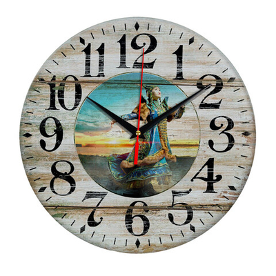 Часы настенные "Волшебница Якутии" Декор для дома, подарок