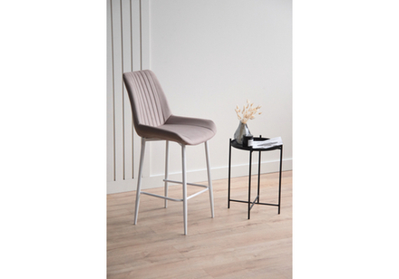 Барный стул Woodville Седа 360 латте (zd 290), белый np, ножки белые