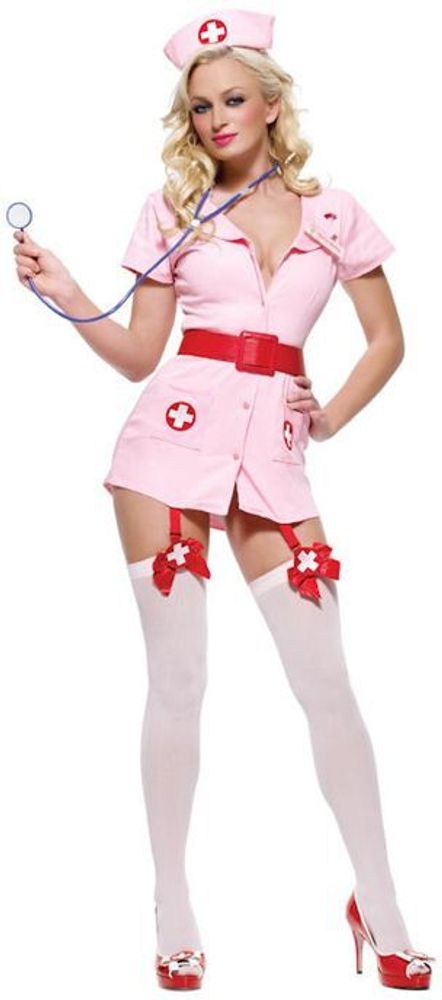 Игровой костюм Похотливая медсестра в розовом