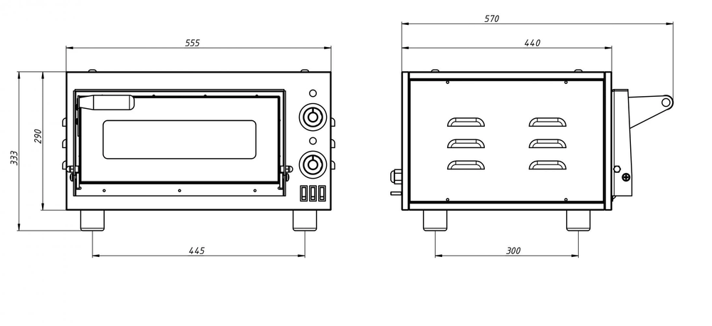 Печь для пиццы Grill Master ППЭ/1-XS 70009