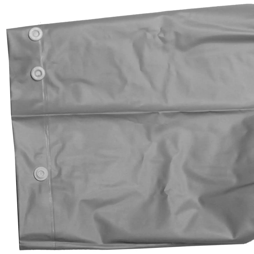 Дождевик-плащ детский «Радуга» с капюшоном,регулир.манжет,с отдел.под рюкзак, цвет бело-серый, размер XL(95*57см) ДоброСад