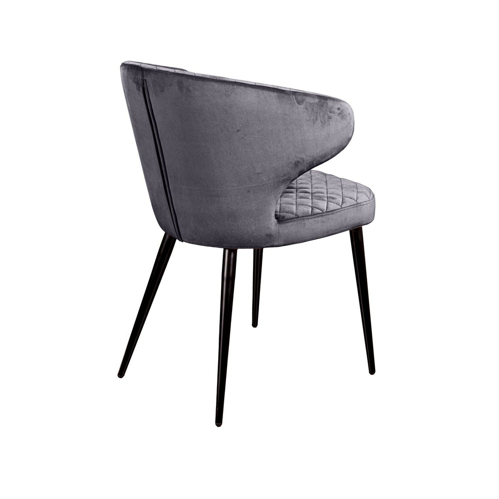 Стул Richard ромб, бархат серый 27
