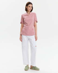 Топ медицинский женский Ньюлук, роза