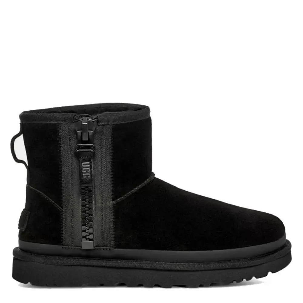 UGG Classic Mini Zipper Tape Logo Black