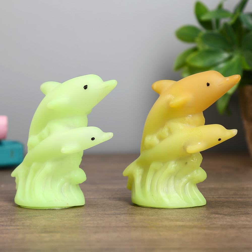 4336242 Ночник "Дельфины" 1Вт МИКС 9х5х10 см.