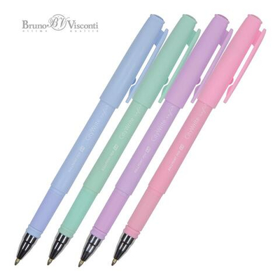 Ручка шариковая 1.0 мм, синяя "CityWrite. Creative", 4 цв. корпуса (Bruno Visconti)