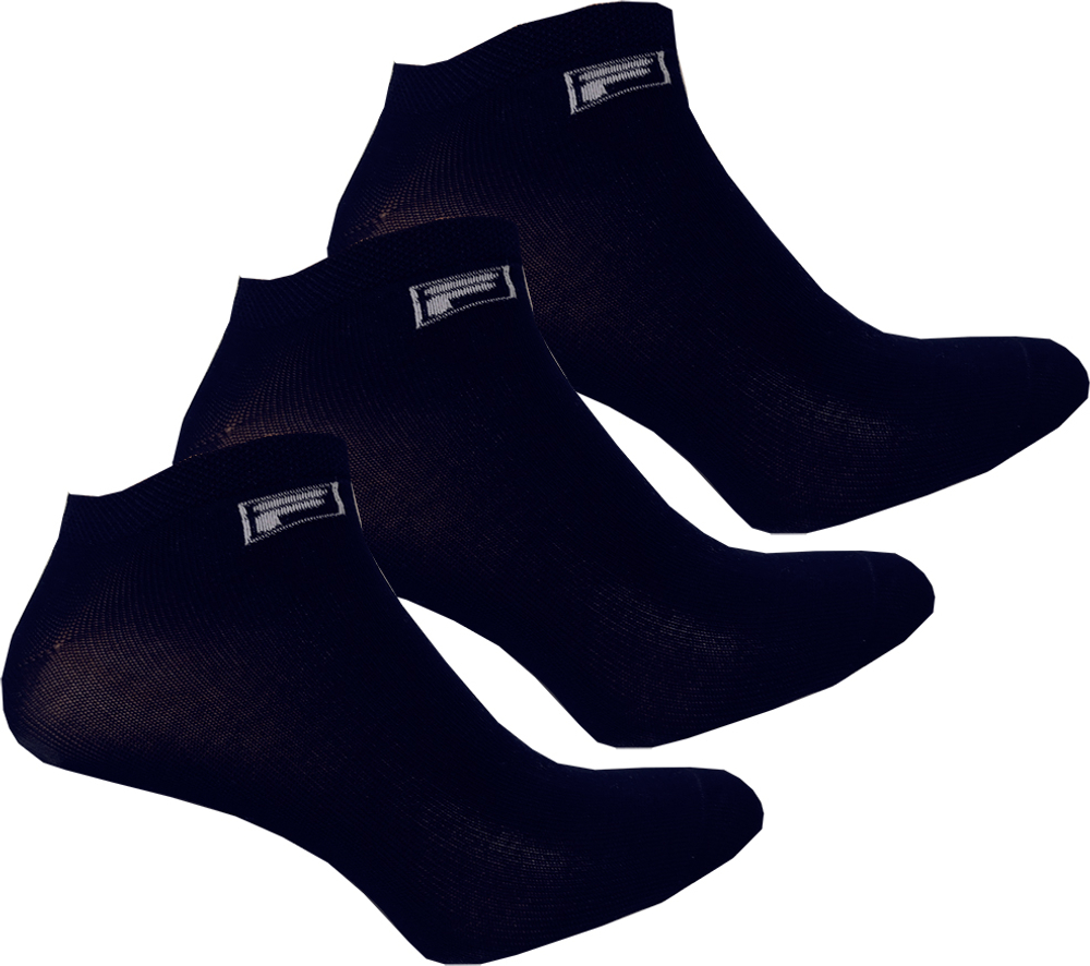 Теннисные носки Fila invisible plain socks Mercerized cotton - 3P navy