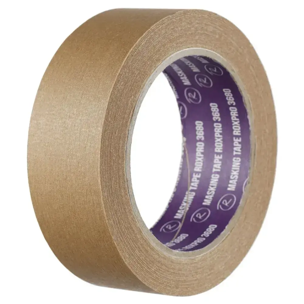 Скотч малярный, Малярная лента для авто ROXPRO 3680, коричневая, 36мм х 40м 1 шт.