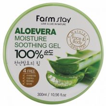 Гель для тела Farmstay универсальный смягчающий с экстрактом алоэ Aloe Vera Moisture Soothing Gel, 300 мл