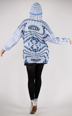 Зип худи «Без названия», принт по мотивам картины «Без названия» Жана-Мишеля Баския