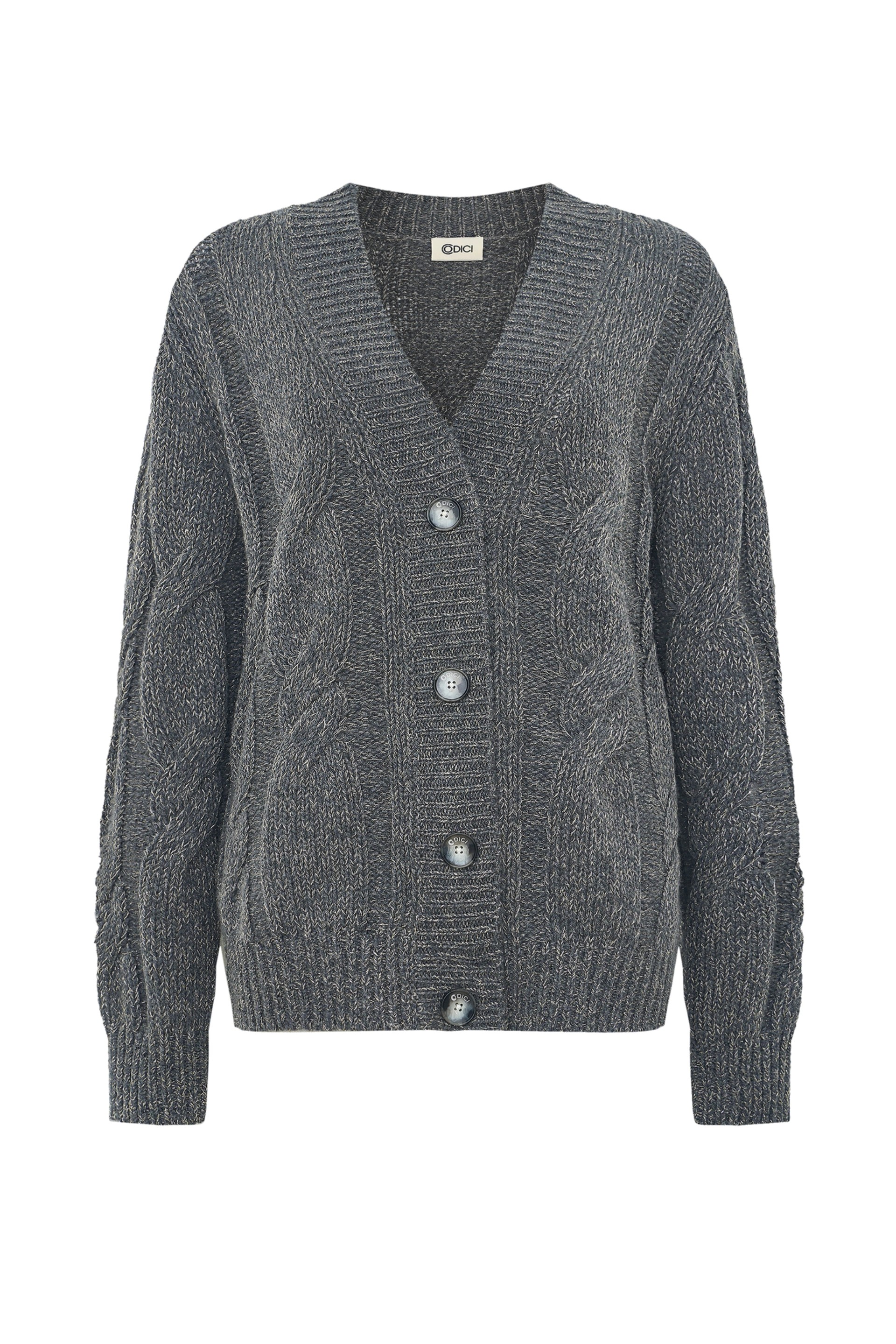 Кашемировый кардиган с люрексом