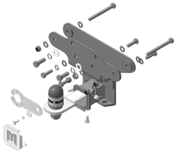 Фаркоп Motodor Tank 500 c 2021 г. (Оцинк. шар) арт.93114-E