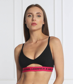 бюстгальтер peephole logo Karl Lagerfeld - черный(211W2101)