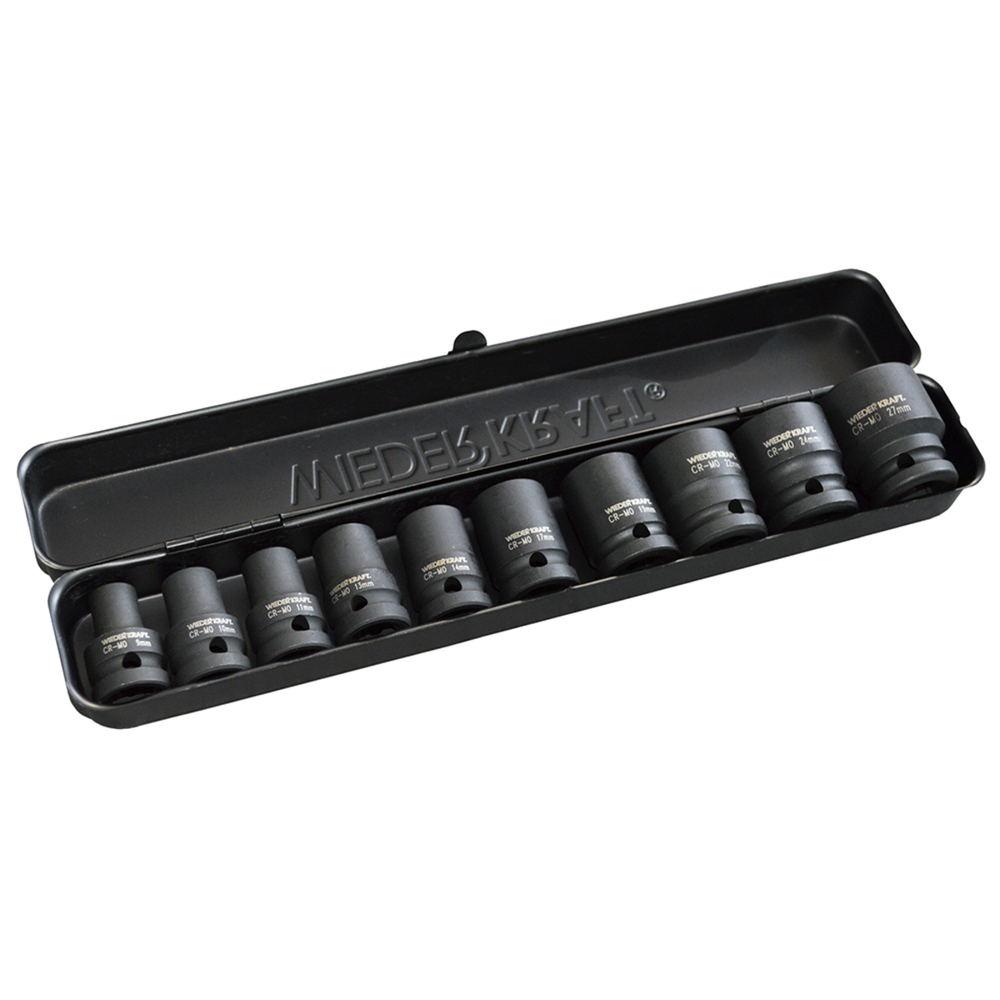 WDK-710 Набор ударных головок 1/2" 10 предметов, 10-27 мм