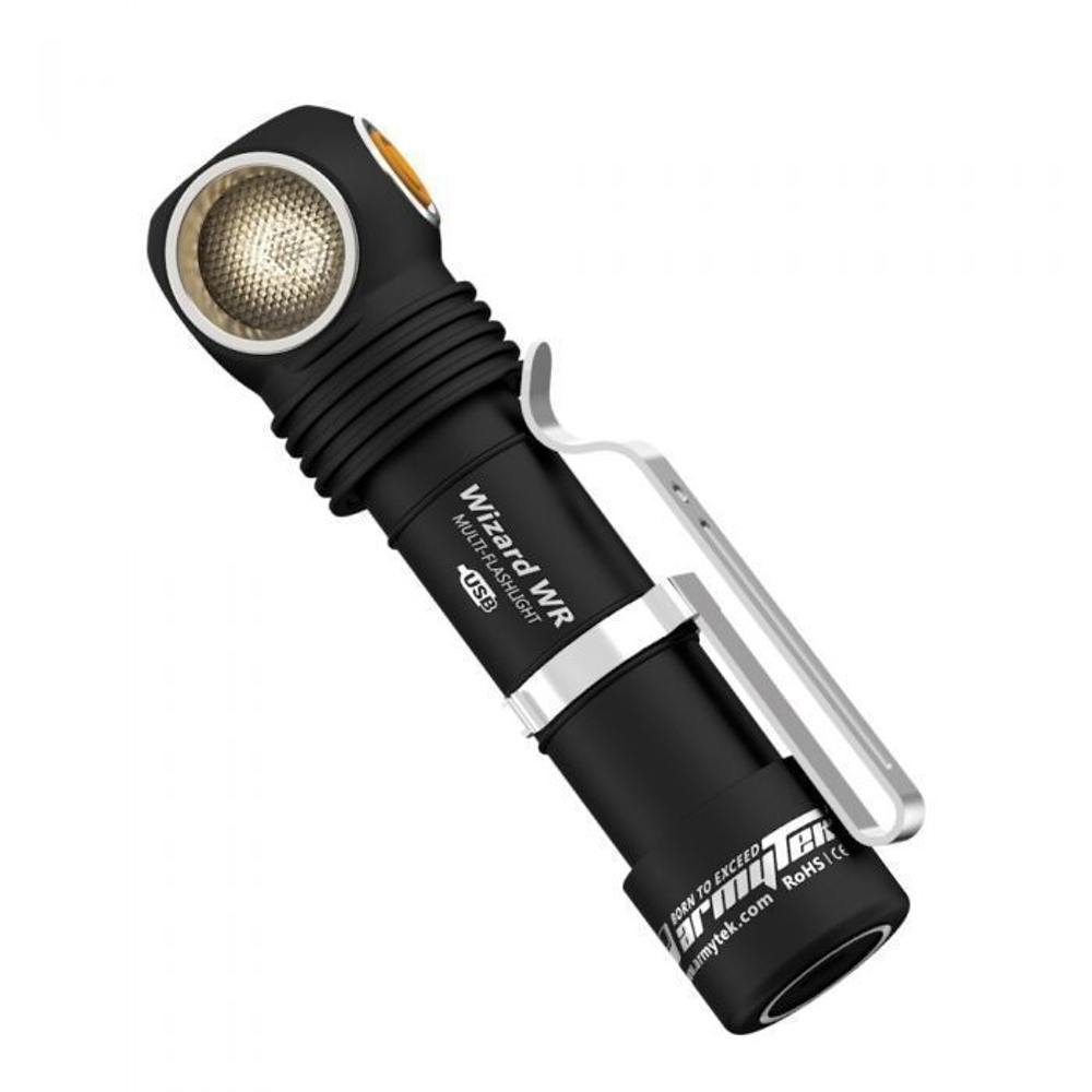 Налобный мультифонарь Armytek Wizard C2 WR Magnet USB белый + красный, белый