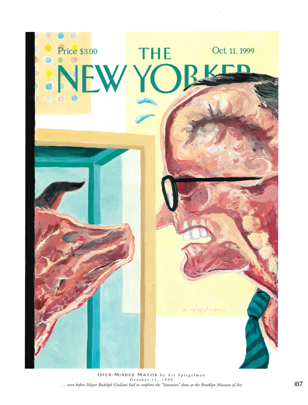 Постер журнала The New Yorker 11-10-1999, односторонний