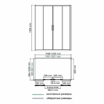 Душевой уголок WasserKRAFT Lippe 45S49 150х100 стекло прозрачное/профиль серебристый