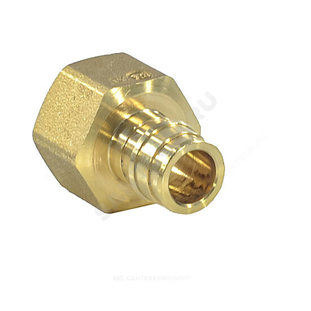 Муфта для PE-X труб радиальная латунь Дн 20х1/2" ВР GX109 Giacomini GX109Y034