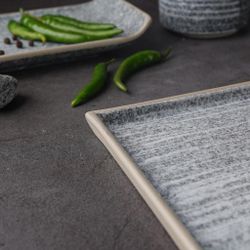 Тарелка 20*20 см h1,2 см квадратная Stone Untouched Taiga P.L. Proff Cuisine [1]