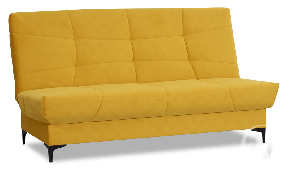 Диван прямой Ривьера (БД) 2022 Карат 101 (горчично-желтый однотон)
