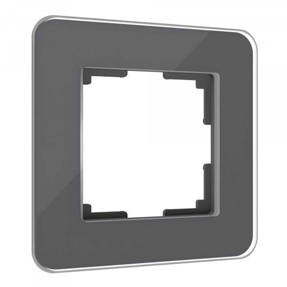 Рамка на 1 пост Elite (графит, стекло)