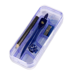 Готовальня 7 предм. в пенале: циркуль под карандаш, карандаш, точилка, 4 линейки, С-30641