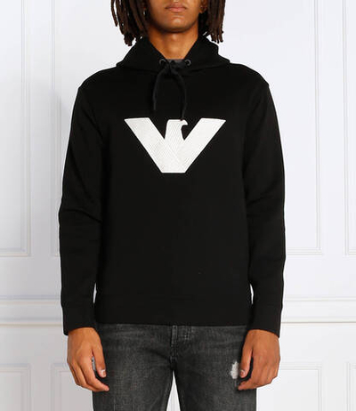 Худи Emporio Armani - черный(6L1MP6 1JHSZ)