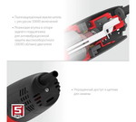 УШМ ЗУБР УШМ-125-805, двухпозиционная рукоятка, 125мм, 800Вт, суперкомпактный размер