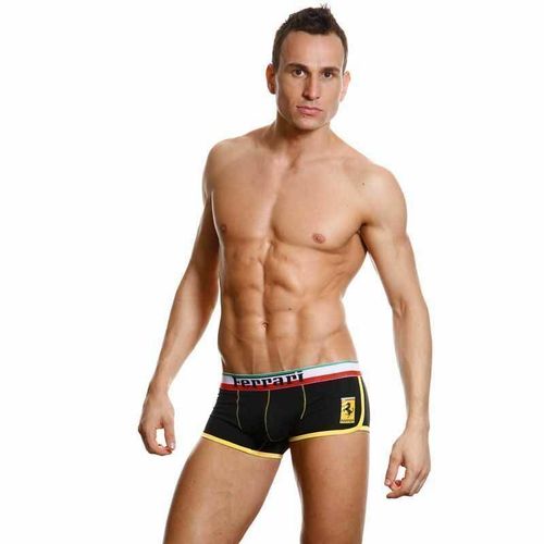 Мужские трусы хипсы черные Ferrari Black