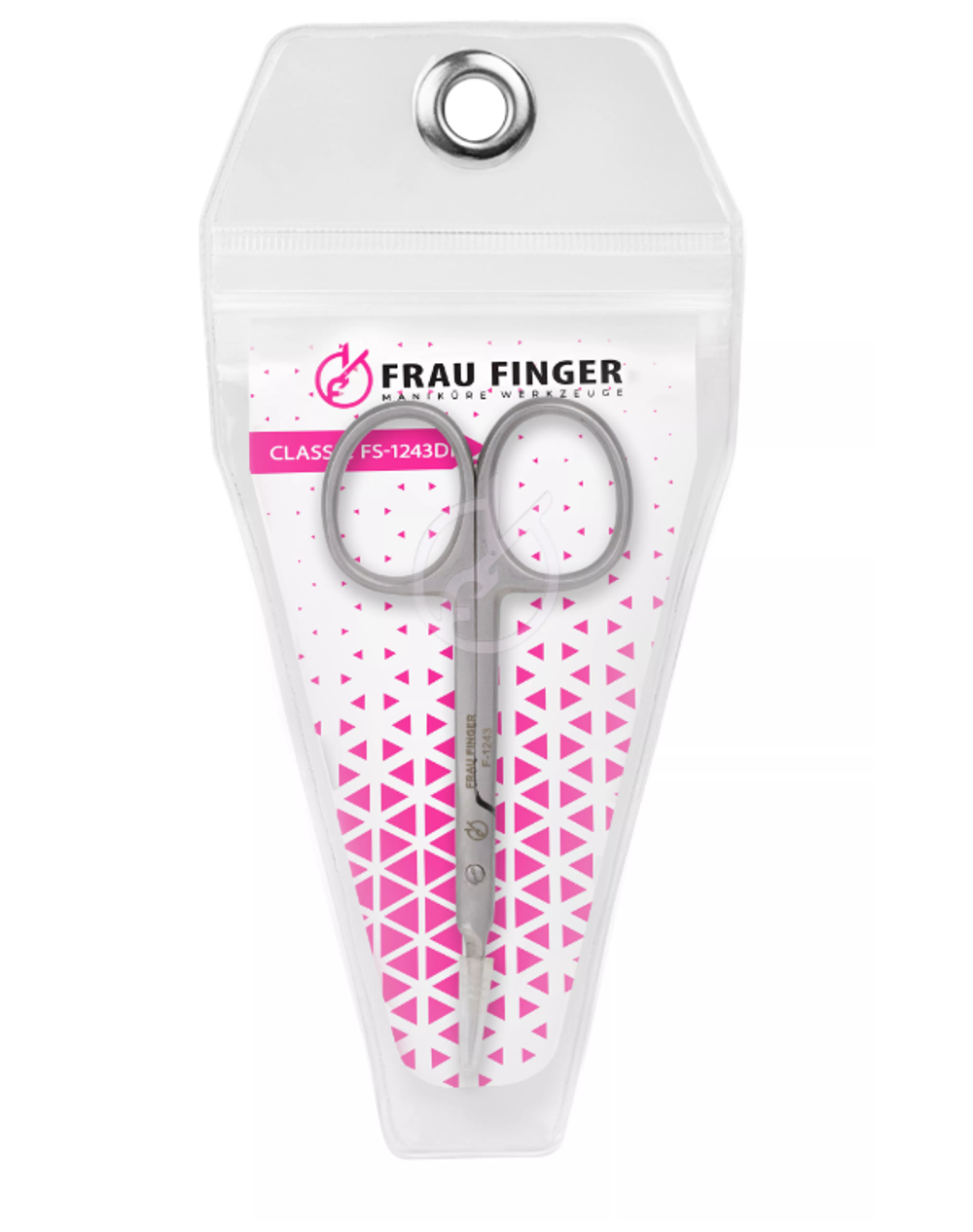 Frau Finger Classic FS-1243DP - Ножницы для кутикулы изогнутые, 10см