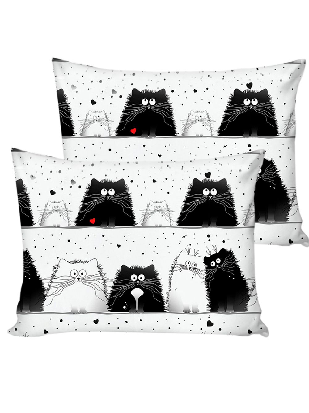 Постельное белье "Tomcat" евро наволочки 50х70 2шт Простынь на резинке 180х200 см Пододеяльник 200х215 см Сказка сатин