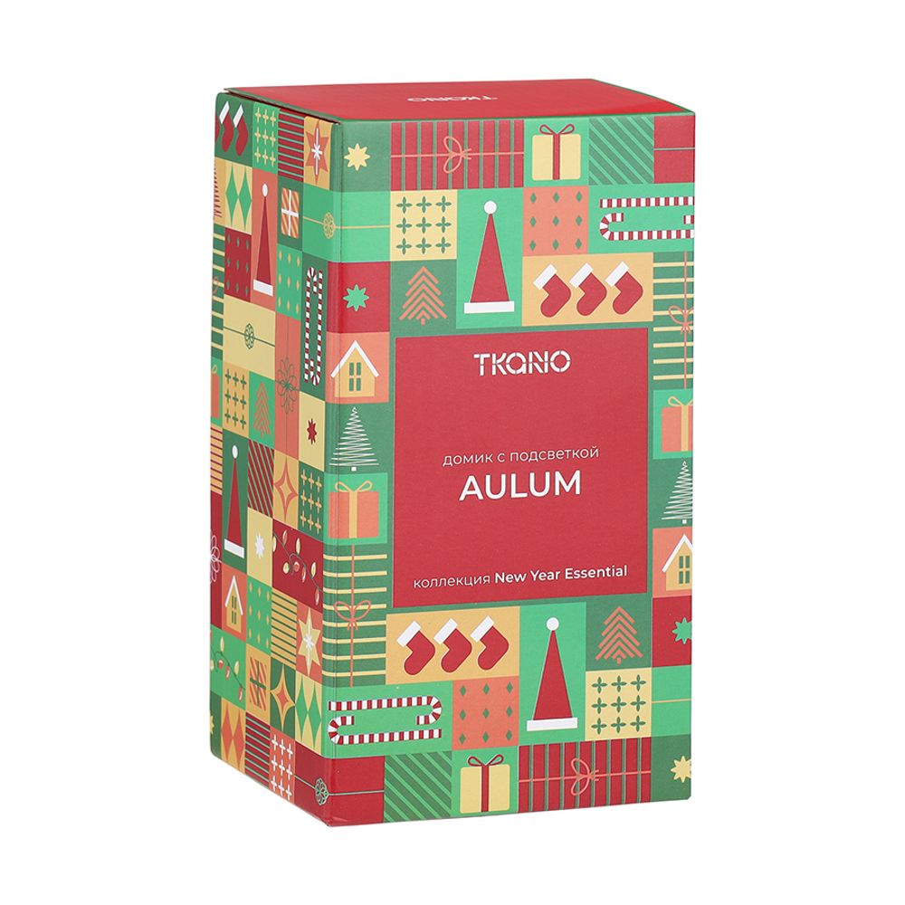 Домик с подсветкой Aulum из коллекции New Year Essential, 16 см