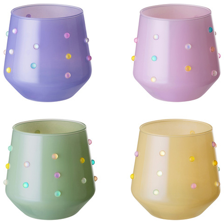 НАБОР СТАКАНОВ "TENDER COLORS" ИЗ 4 ШТ. 380 МЛ