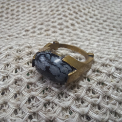 Кольцо. Альгиз (натуральные камни)