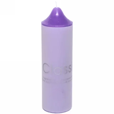 Свеча «Classic» 6*20см цвет лавандовый ZD-113