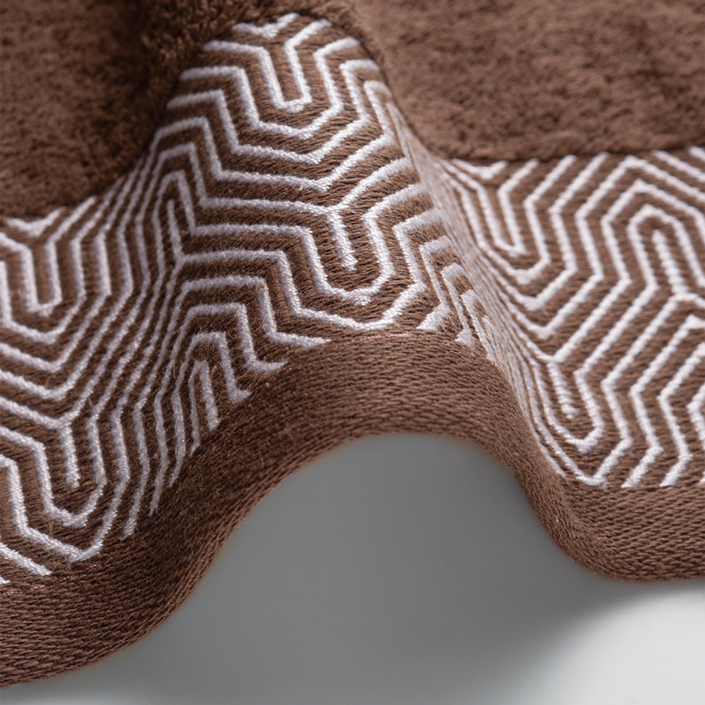 Полотенце махровое Калипсо 70х140 коричневое