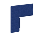 Боковая панель-ширма для стола глубиной 600 (для столешниц расположенных напротив друг друга) AcustiX