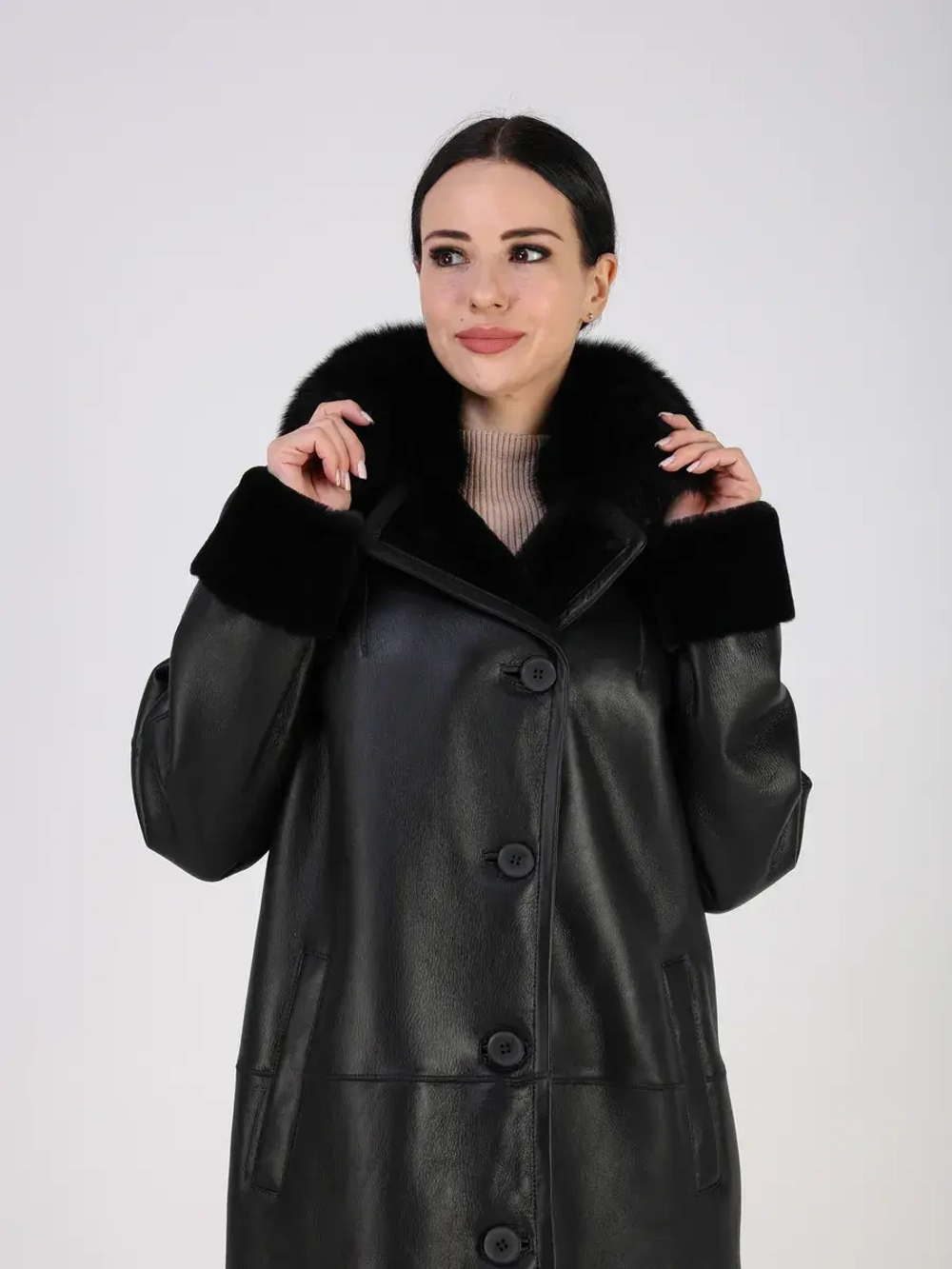 Дубленка зимняя натуральная Турция