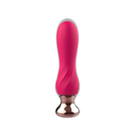 Розовый мини-вибратор Mini Vibrator с пультом ДУ - 12,5 см. (Цвет: розовый)