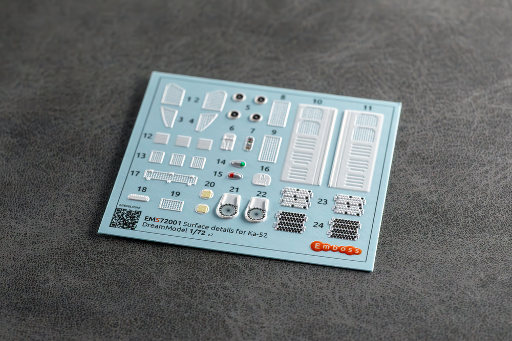 Ka-52 details set for DreamModel 1/72 (3D decal)
