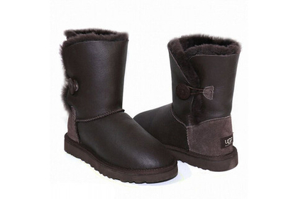 UGG Bailey Button Metallic Chocolate