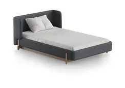 Кровать Basic спальное место 120*200 см (серый, твид)