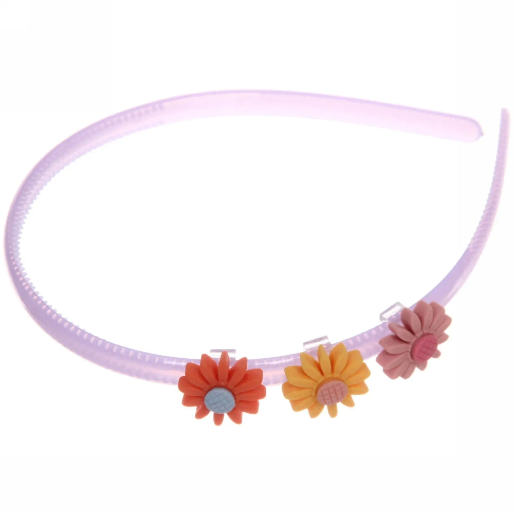 Ободок для волос детский на блистере «MiMi Boom - Ромашки», микс 6 цветов, 0,5см