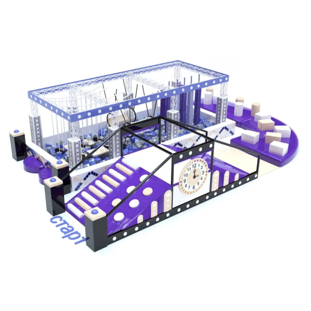 Ниндзя-парк "Догони 2" 108 м.кв. (13,2x8,2x3 м)