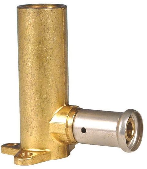 Водорозетка пресс Henco 16х1/2" удлиненная для металлопластиковых труб (4P-1604)